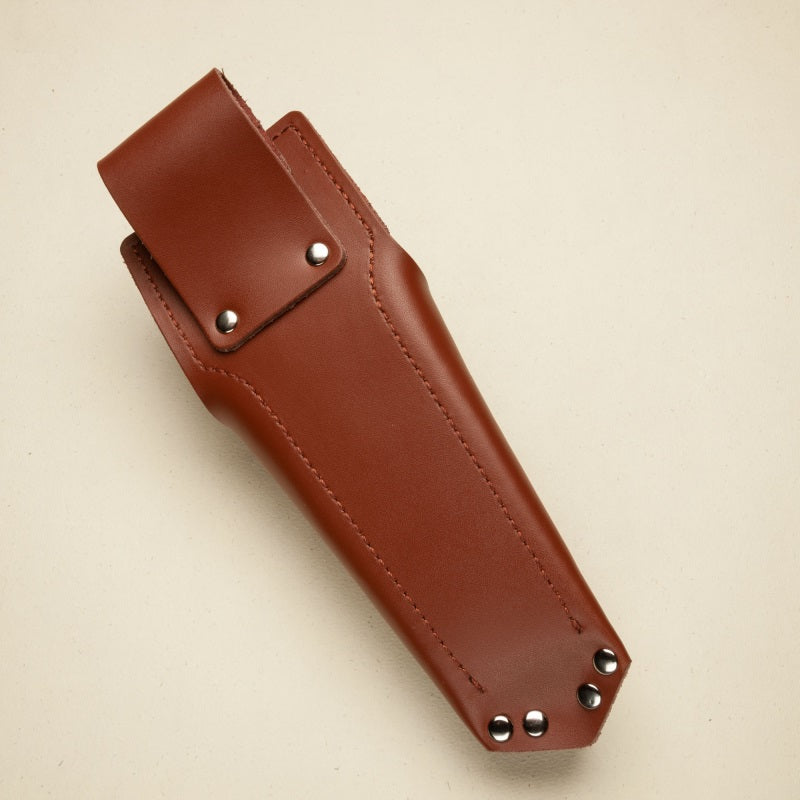 garden secateurs and leather holster