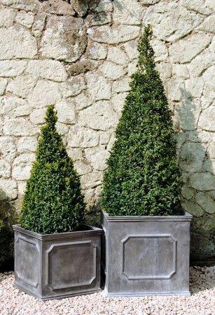 cube lead garden planter 