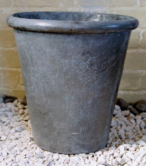 conical lead garden planter