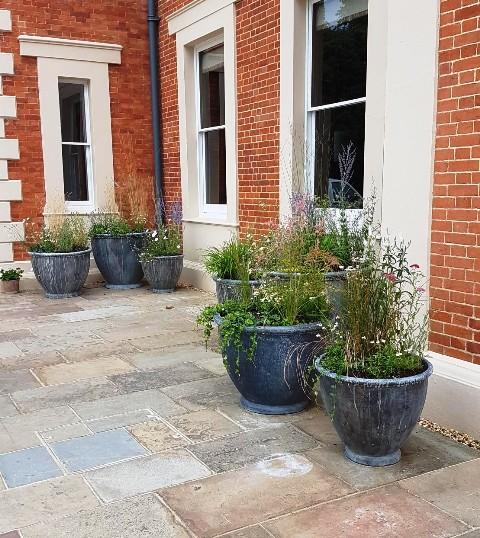 lead garden pot 